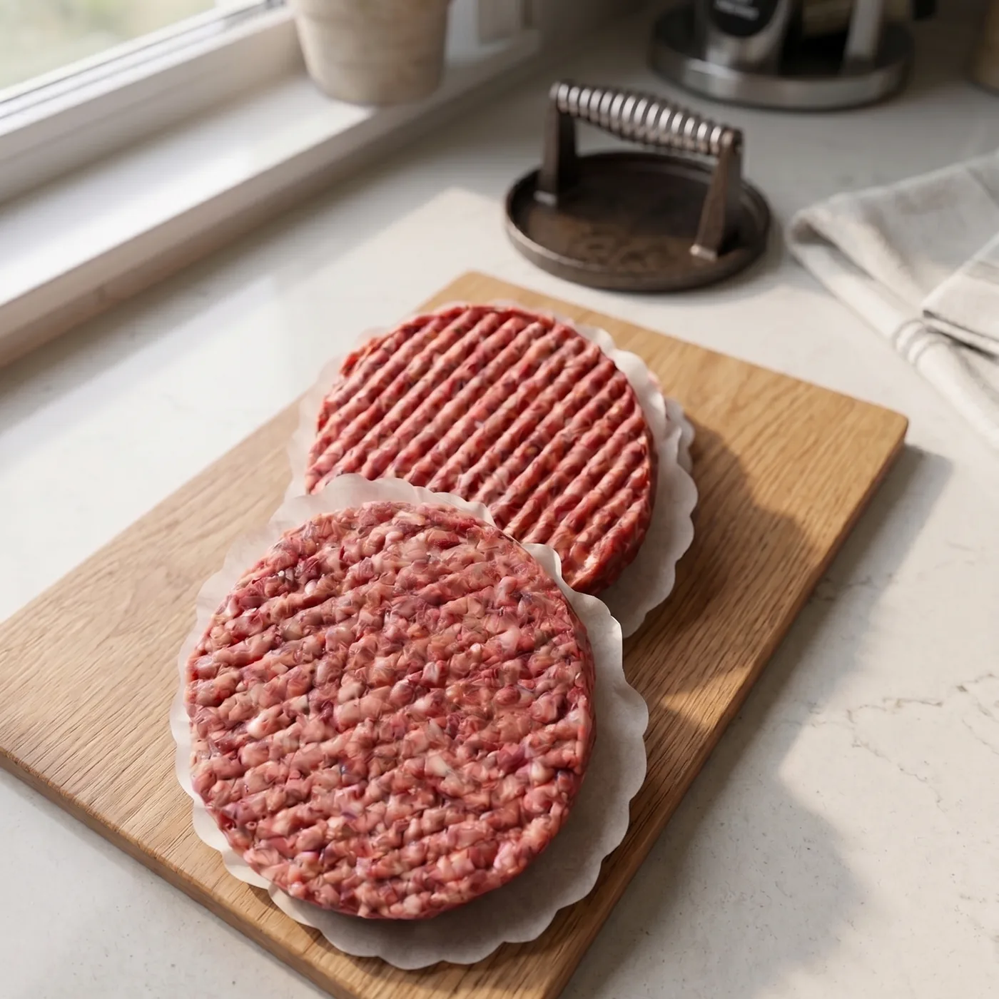 Our Own Made Prime Steak Burgers