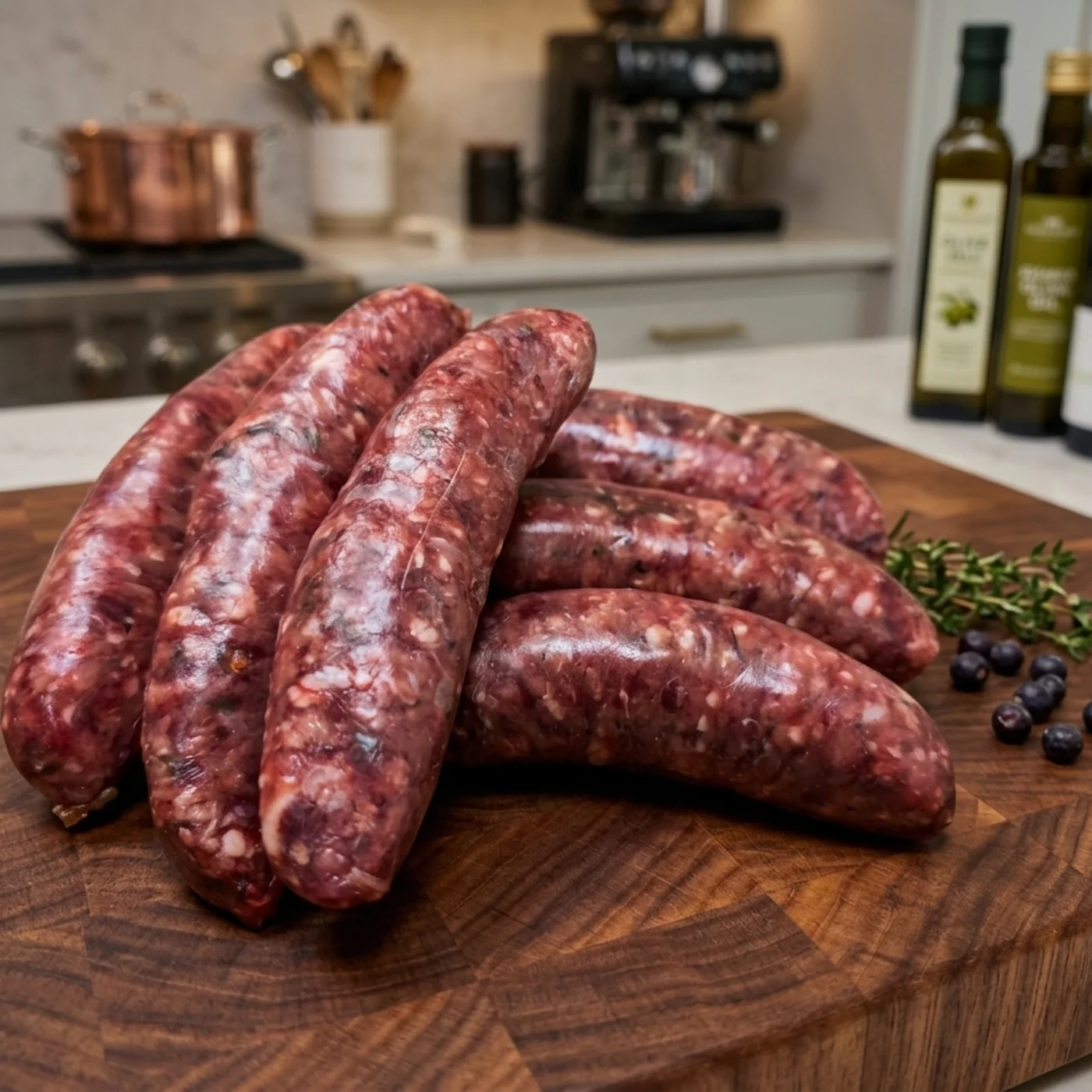 Wild Venison & Red Wine Sausages